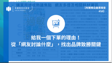 【布爾喬亞產業搜查 #10】給我一個下單的理由！從「網友討論什麼」，找出品牌致勝關鍵